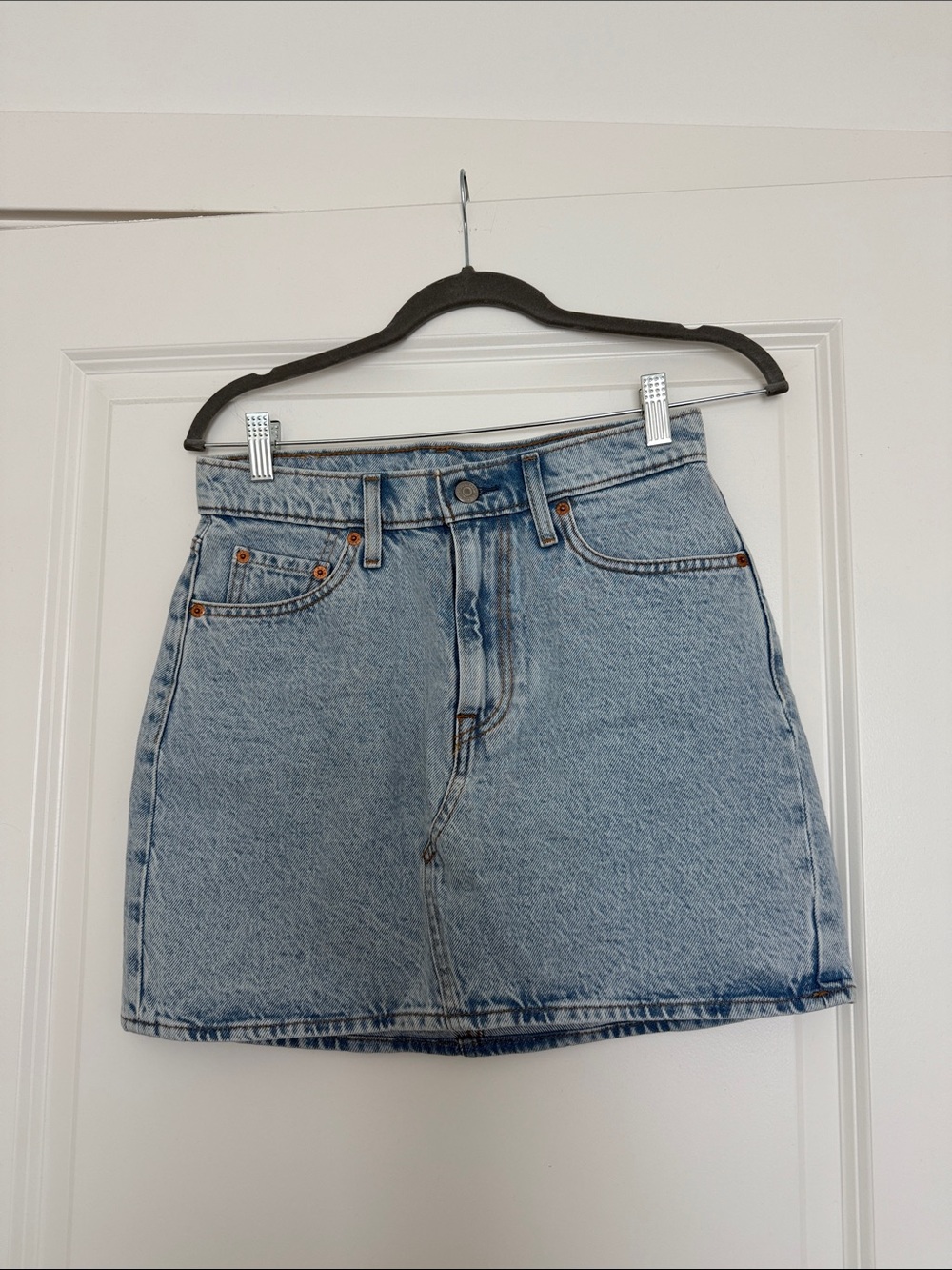 Levi's Light Blue Denim Mini Skirt